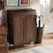 Baxton Studio Cormier Walnut finished 2-Door Wood Entryway Shoe Storage Cabinet 153-9159 - alternate 7